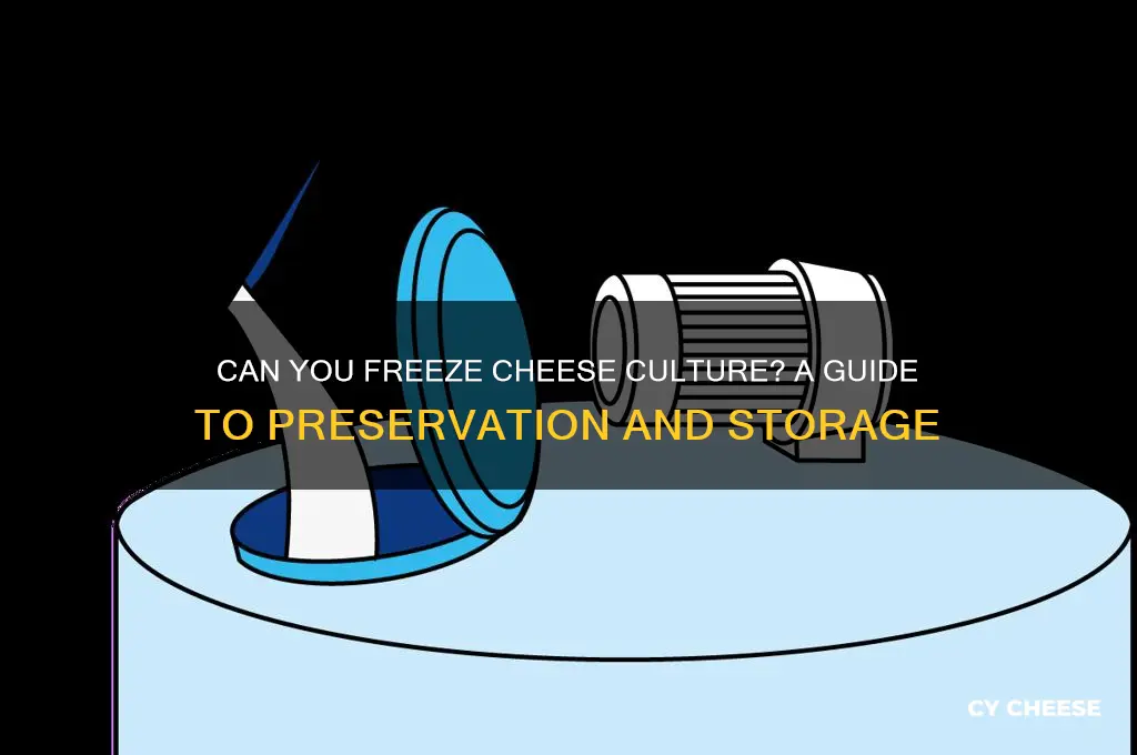 do you freeze cheese culture