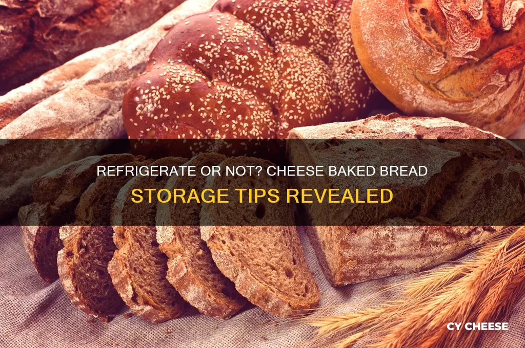 do you have to refrigerate cheese baked bread