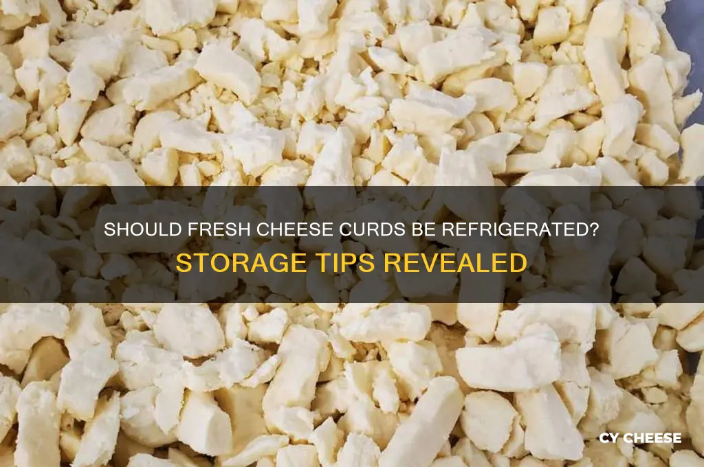 do you have to refrigerate fresh cheese curds