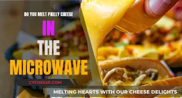 Melting Philly Cheese: Microwave Method