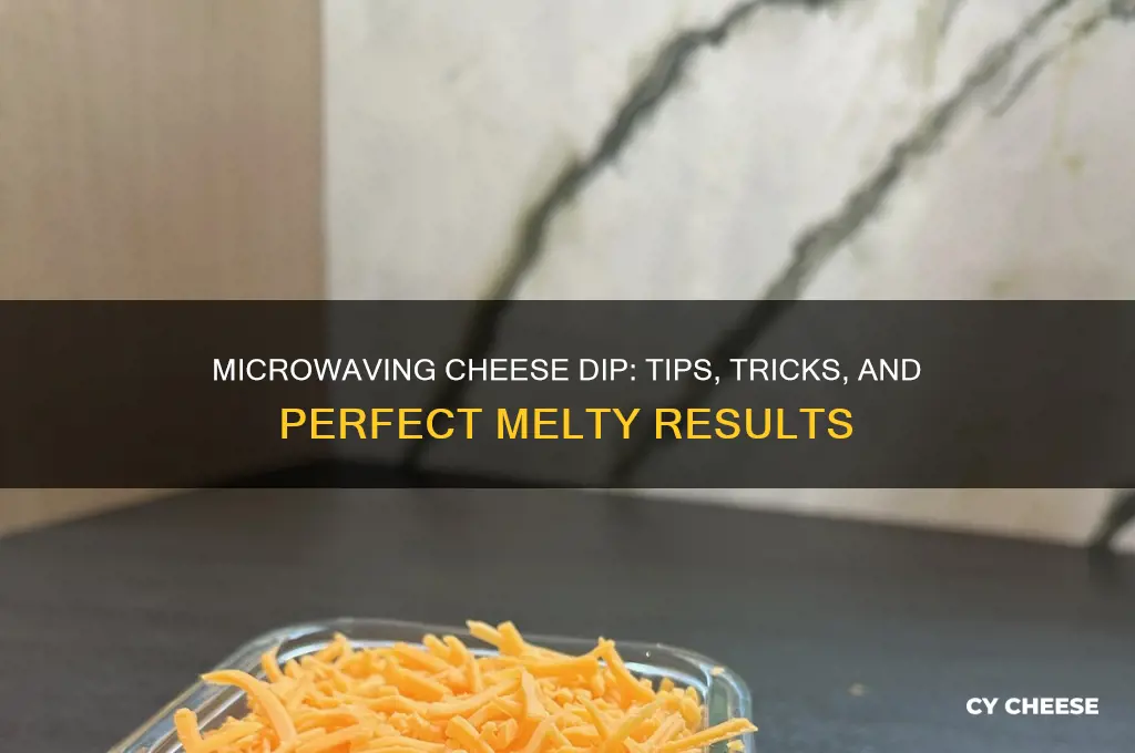 do you microwave cheese dip