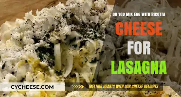 Mixing Egg with Ricotta Cheese: Lasagna Perfection or Unnecessary Step?