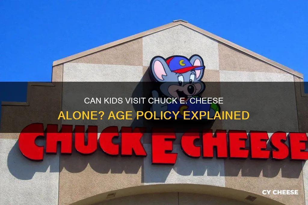 do you need a adult to go in chuckie cheeses
