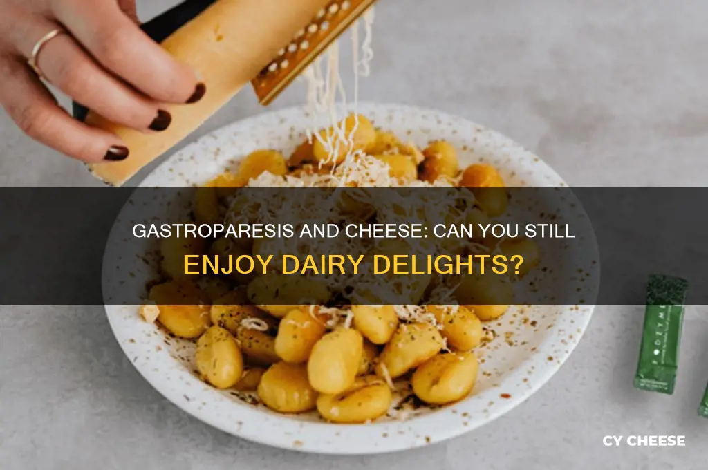 do you need to completely avoid cheese with gastroparesis