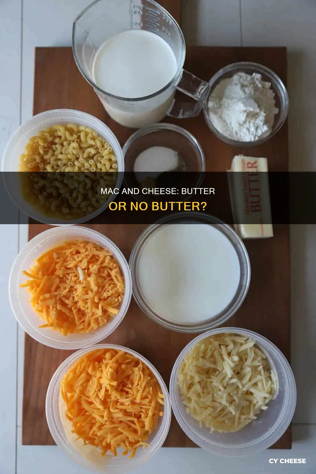 do you put butter in baked macaroni and cheese