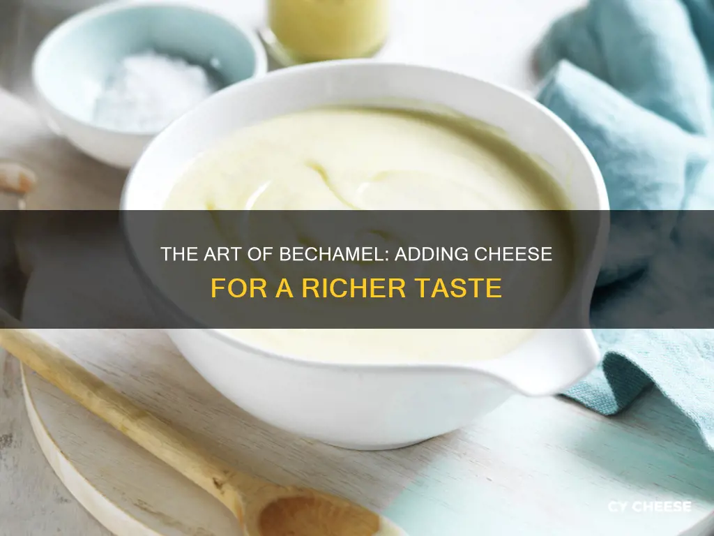 do you put cheese in bechamel sauce