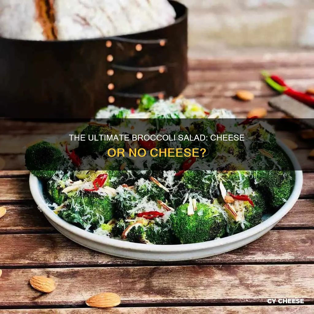 do you put cheese in broccoli salad