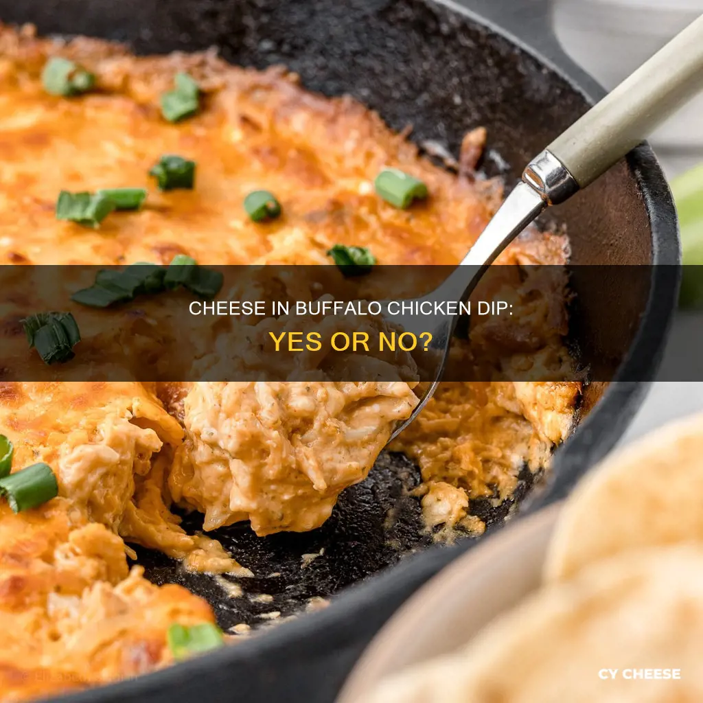 do you put cheese in buffalo chicken dip