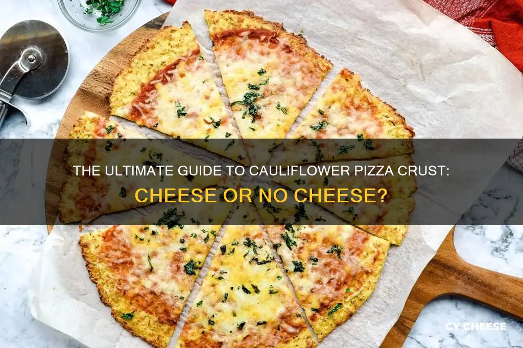 do you put cheese in califlower pizza crust