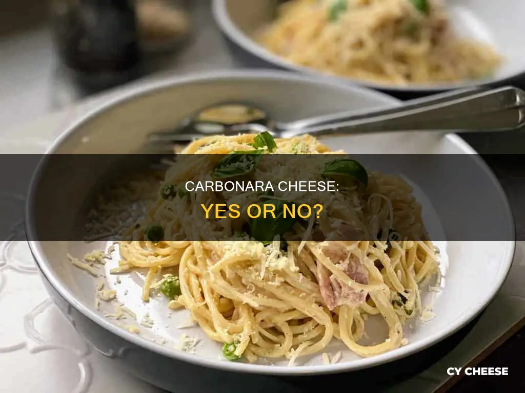 do you put cheese in carbonara