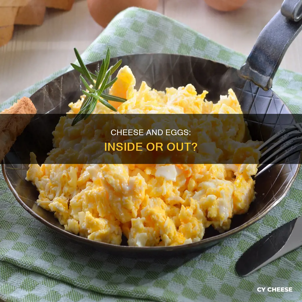 do you put cheese in eggs or on eggs