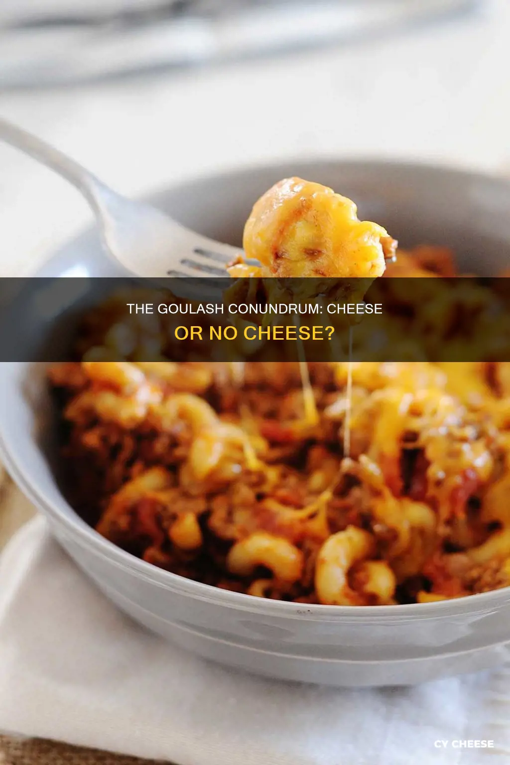 do you put cheese in goulash