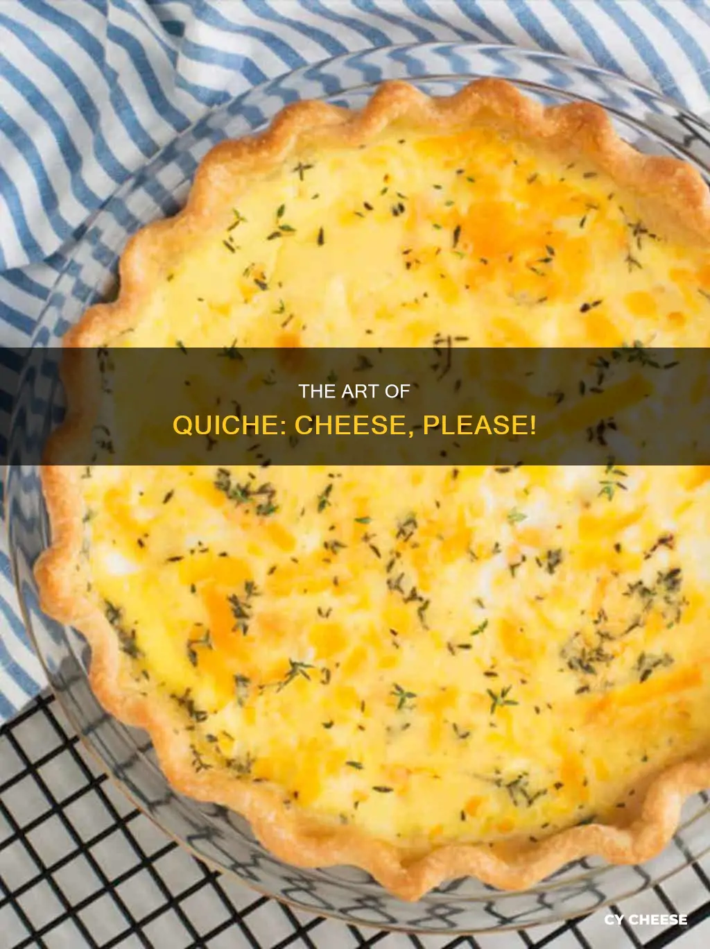 do you put cheese in quiche