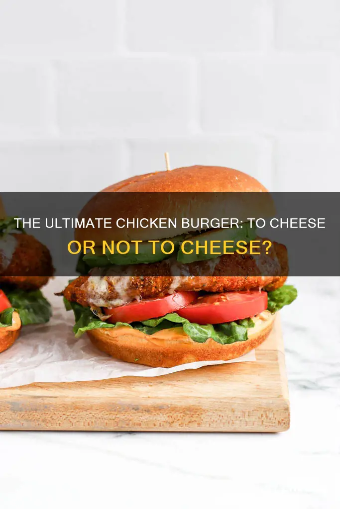 do you put cheese on a chicken burger