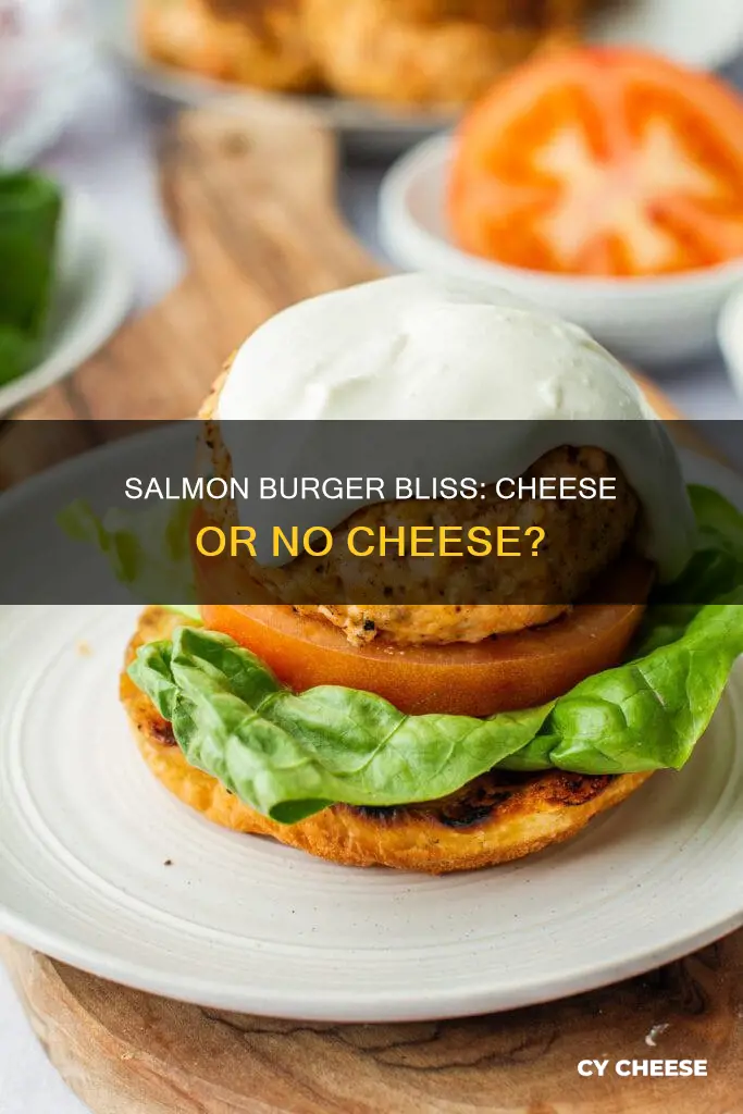 do you put cheese on a salmon burger