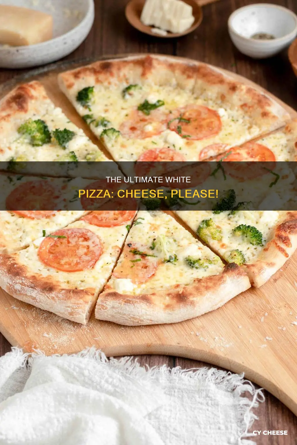 do you put cheese on a white pizza