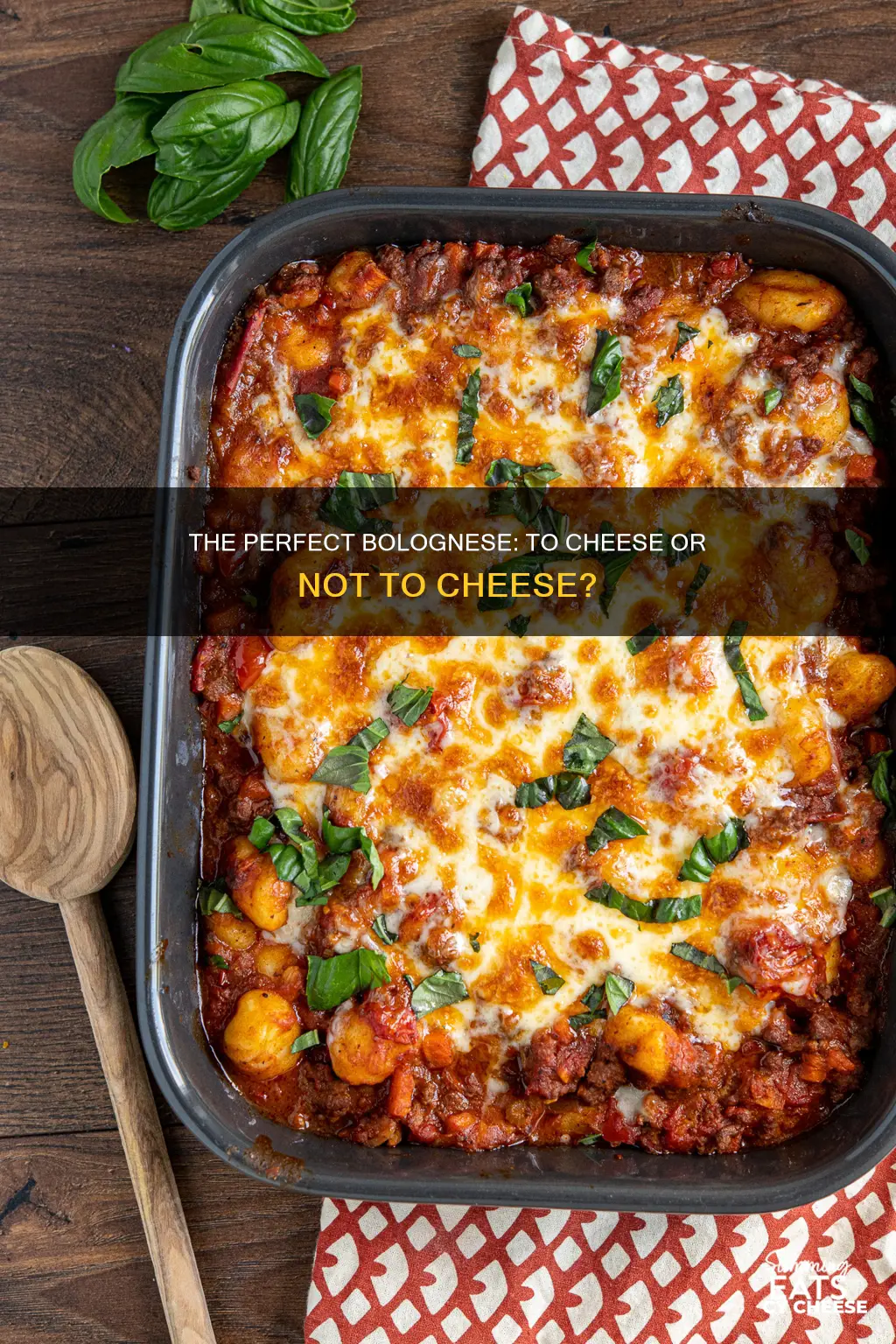 do you put cheese on bolognese