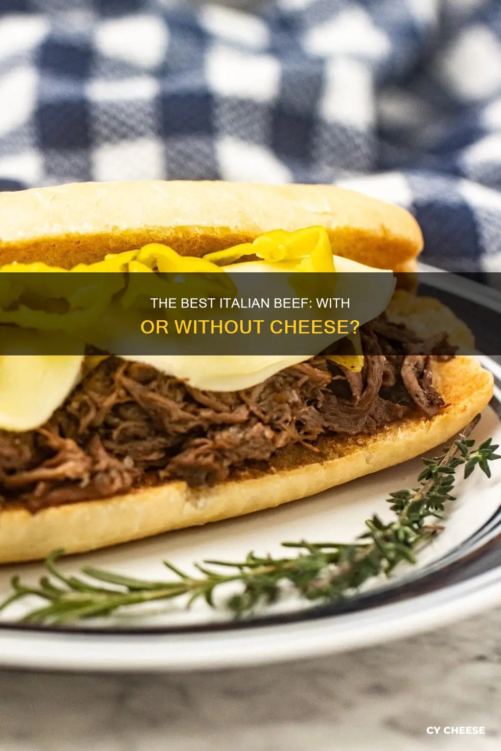 do you put cheese on italian beef