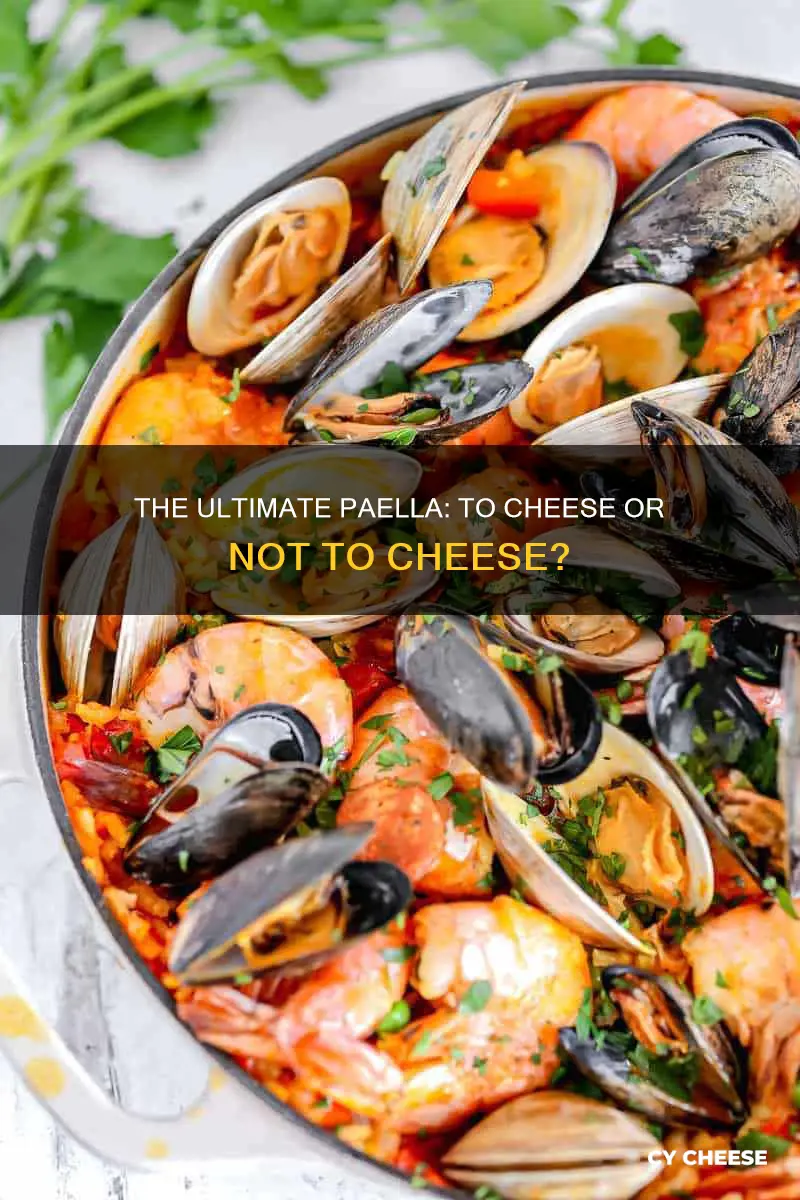 do you put cheese on paella