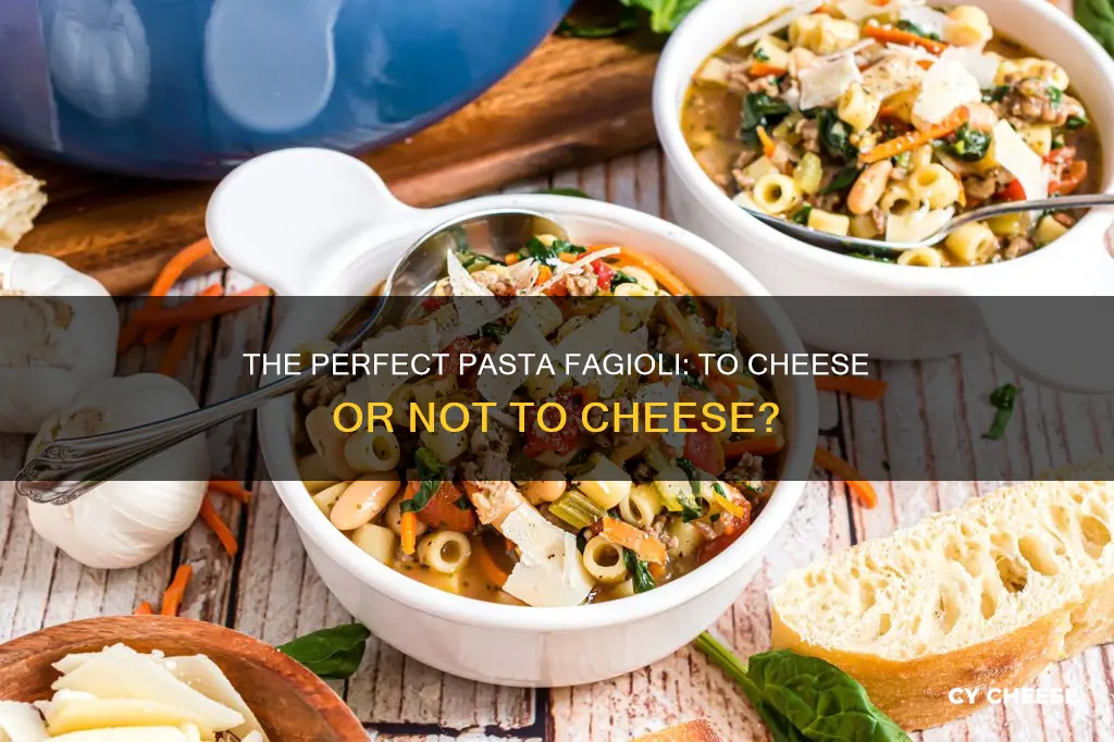 do you put cheese on pasta fageoli