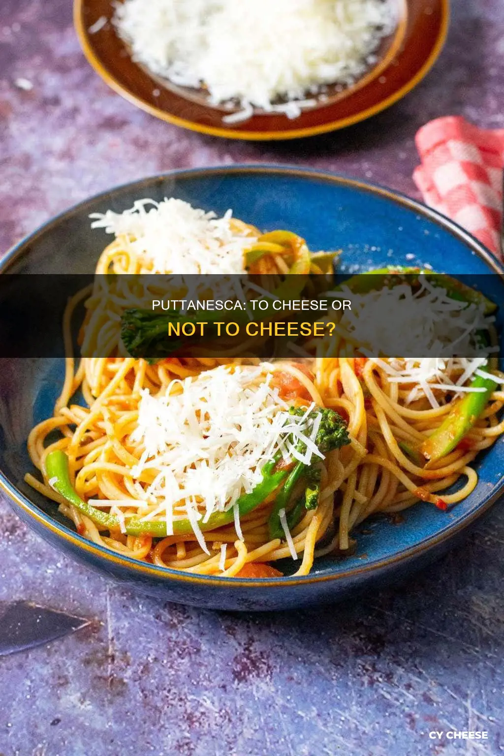 do you put cheese on puttanesca