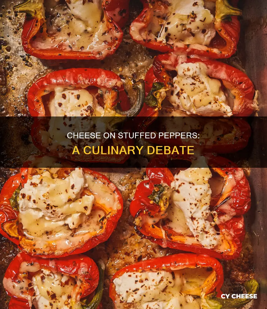 do you put cheese on stuffed peppers