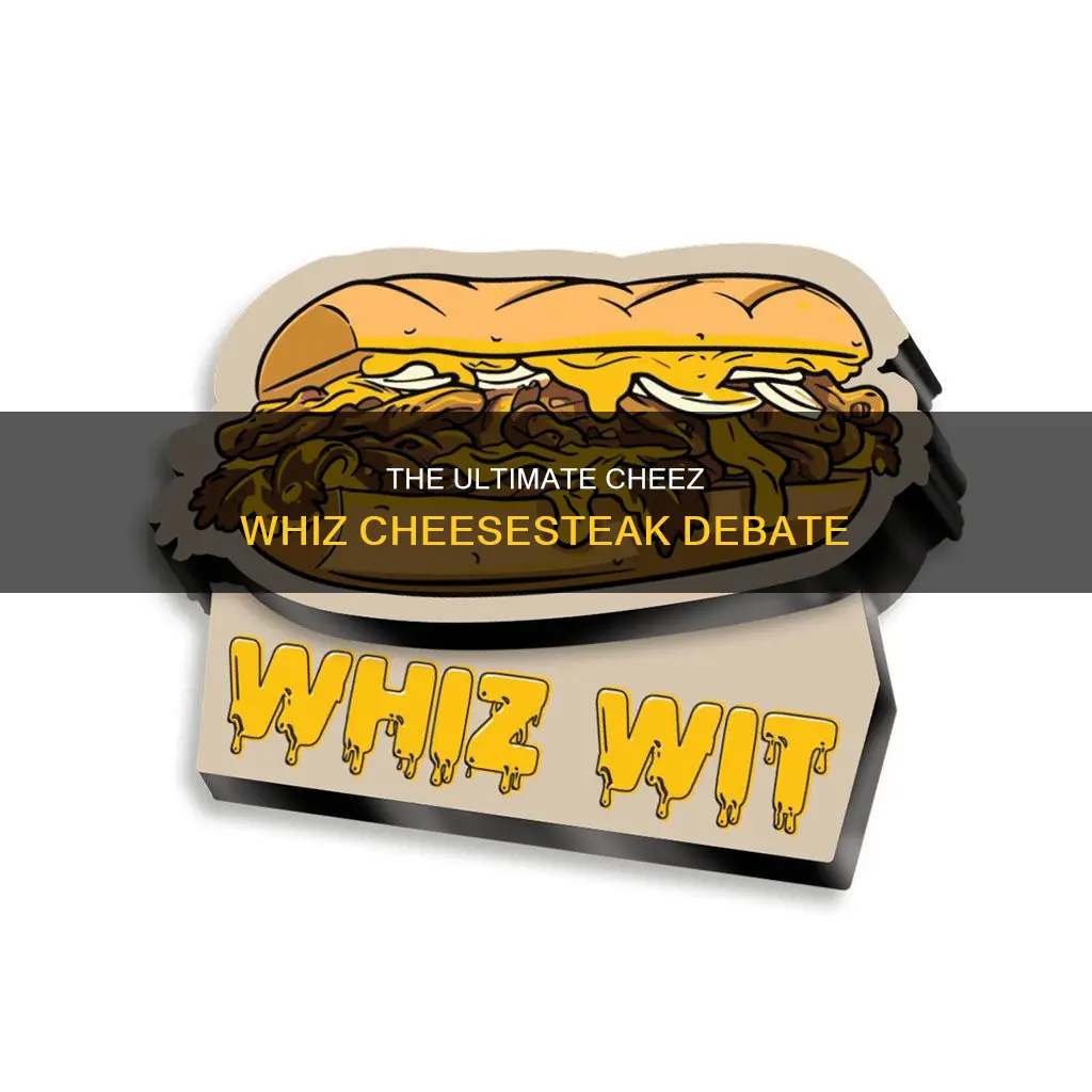 do you put cheese whiz on cheesesteak