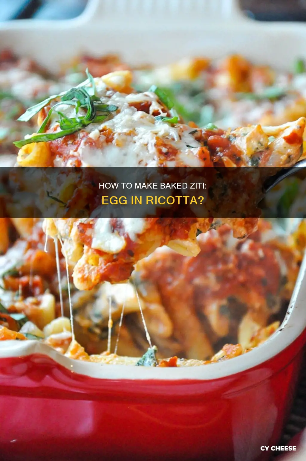 do you put egg in ricotta cheese for baked ziti