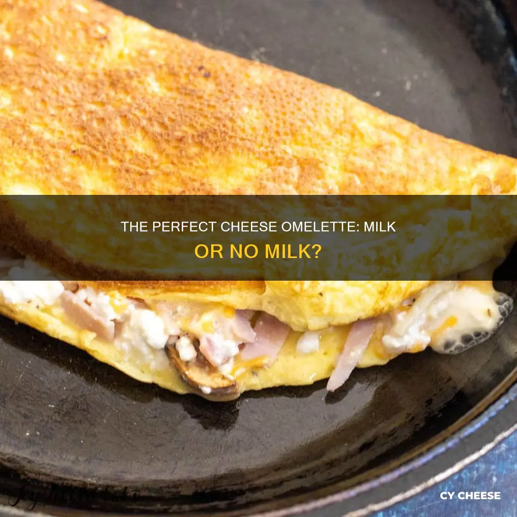 do you put milk in cheese omelette