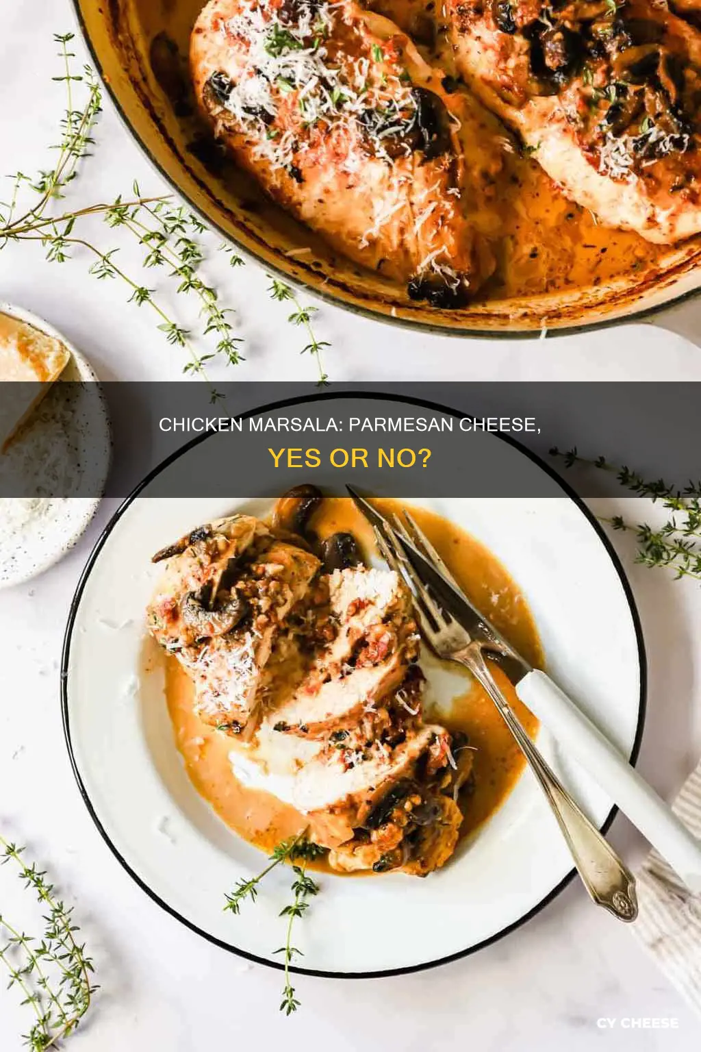 do you put parmesan cheese on chicken marsala