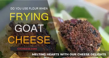 Frying Goat Cheese: Flour Coating or Not?