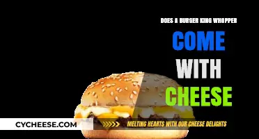 Does a Burger King Whopper Include Cheese? The Full Answer