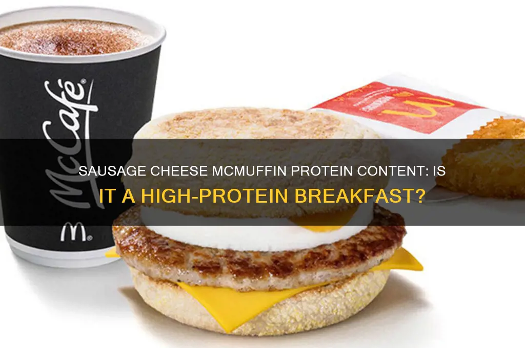 does a sausage cheese mcmuffin have a lot of protein