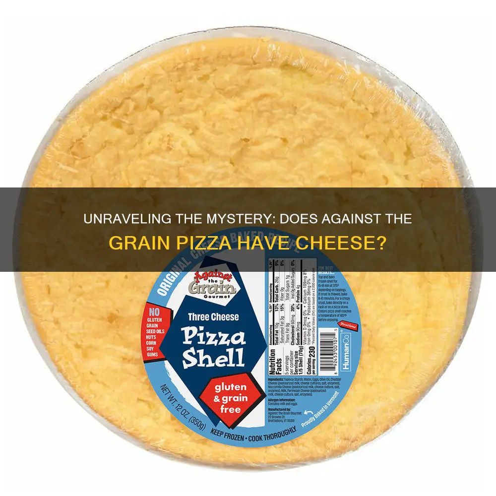 does against the grain pizza have cheese inside it