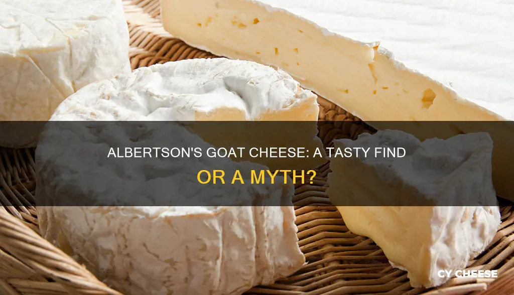 does albertson have goat cheese