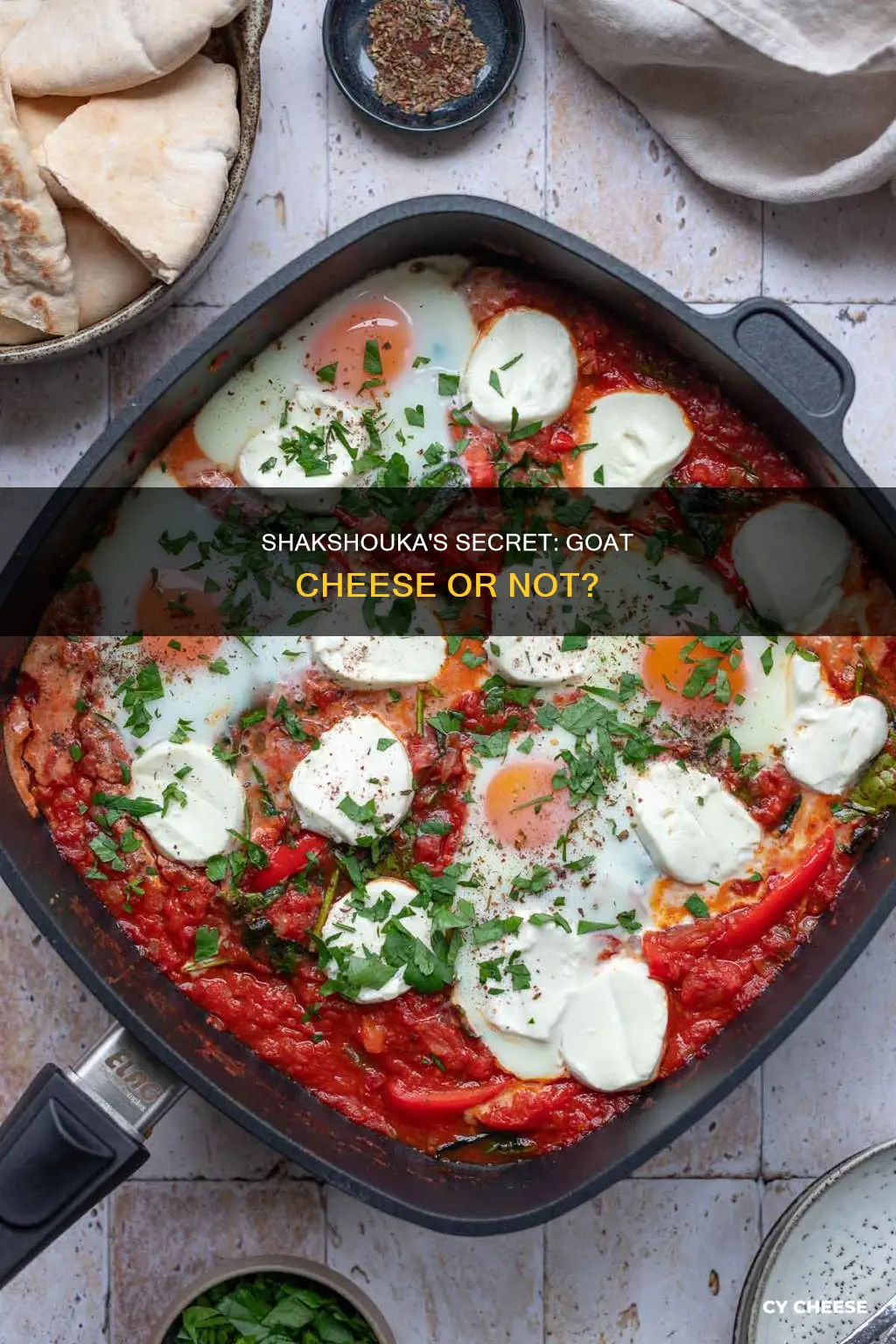 does all shakshouka have goat cheese