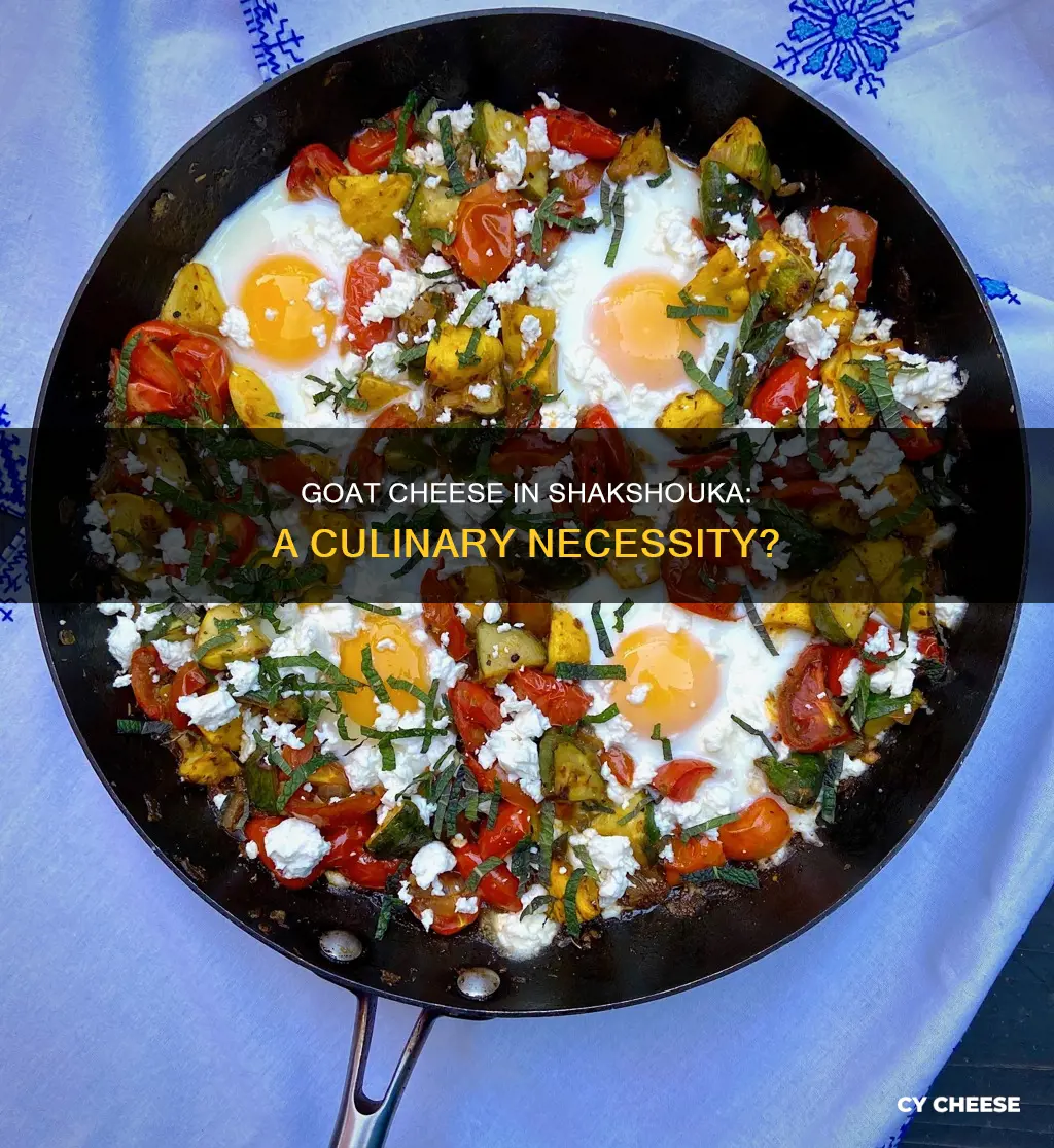 does all shakshouka have goat cheese