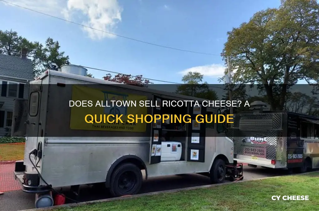 does alltown sell ricotta cheese