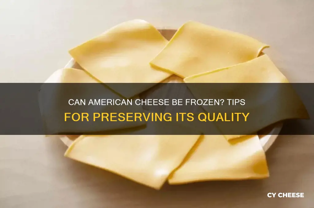does american cheese freeze well