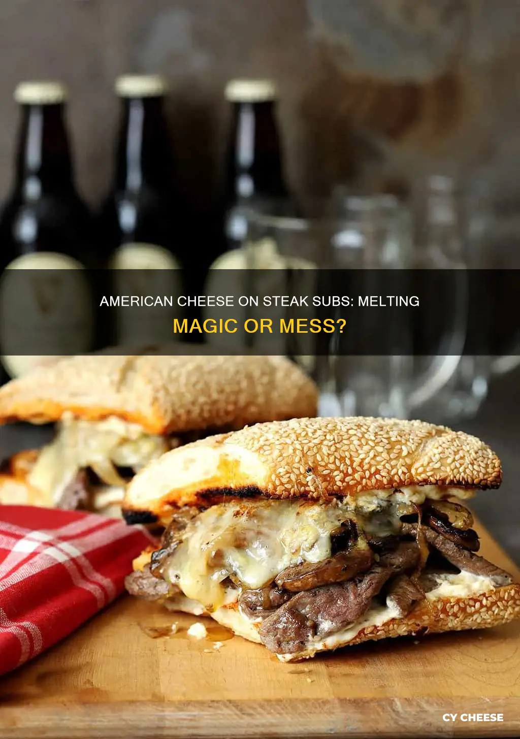 does american cheese melt well on a steak sub