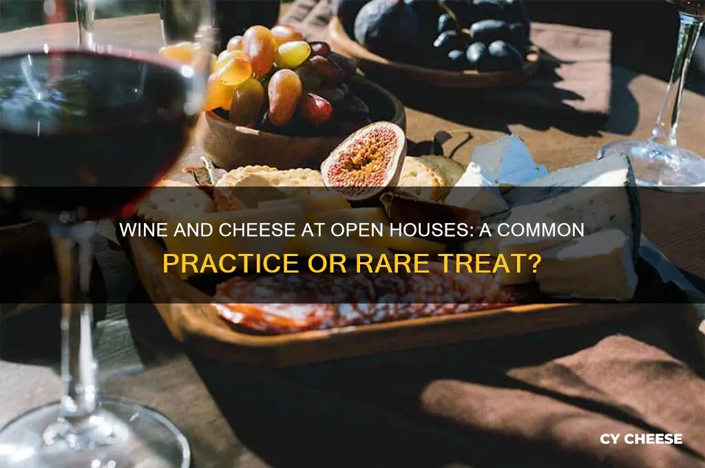 does anyone ever offer wine and cheese at open house