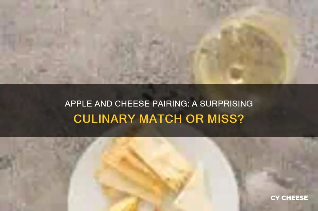 does apple and cheese go