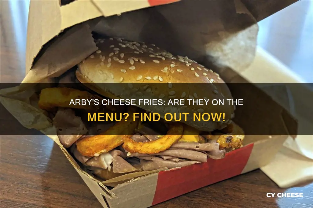 does arbys have cheese fries