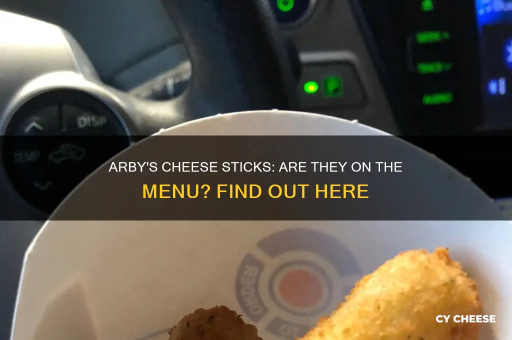 does arbys have cheese sticks