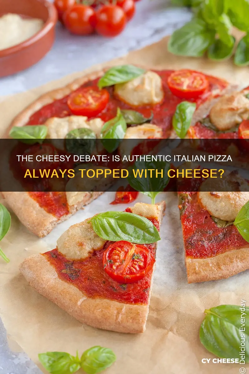 does authentic italian pizza have cheese