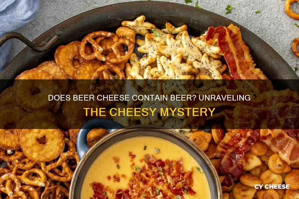 does beer cheese have beer