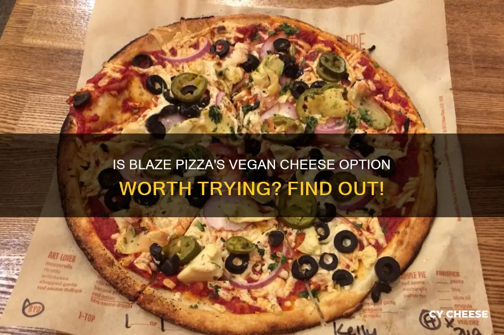does blaze have vegan cheese