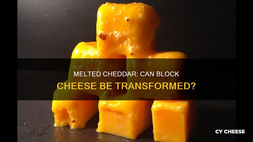 does block cheddar cheese melt