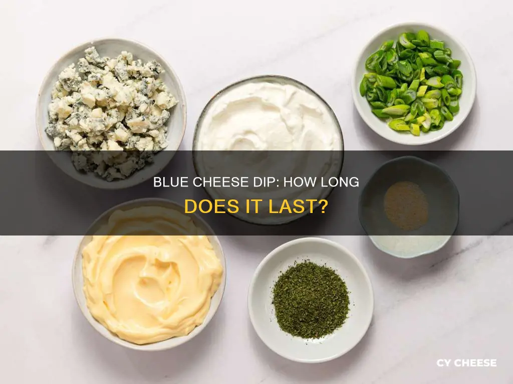 does blue cheese dip go bad small container