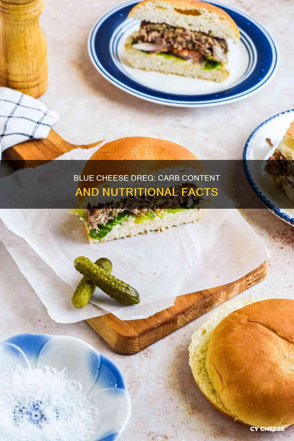 does blue cheese dreg have carbs